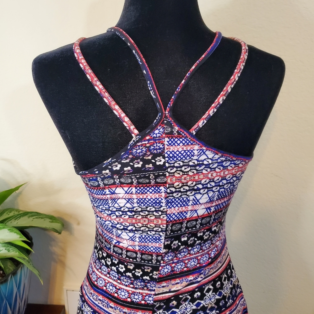 Mudd Multi-colored Juniors  Summer Dress, Purple, Blue, White, XS - Picture 5 of 15